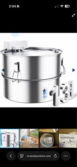 Stainless Steel Pet Water Fountain 13L