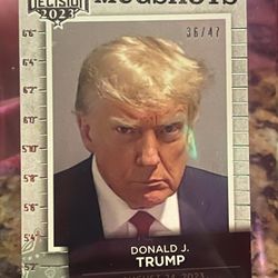 PRESIDENT DONALD TRUMP / 47 DECISION 2023 Update MUGSHOT CARD 