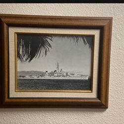 Vintage WWII USS COLLETT DD-730 Original Historical Photograph 