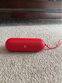 Red Beats Pill Portable Bluetooth Speaker