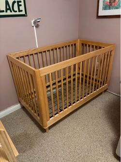 Babyletto Lolly Natural Wood 3-in-1 Convertible Crib