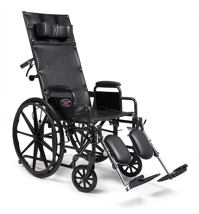 Reclining Wheelchair-High Back-Removable Headrest- Like New