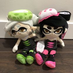 Sanei Splatoon Squid Sisters (Callie & Marie) Plushes
