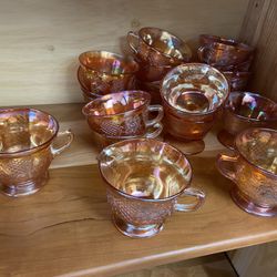 Depression. Federal Glass, Normandie,  148 Pieces 