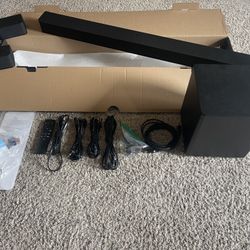 VIZIO V-Series All-in-One 2.1 Home Theater Sound Bar with DTS Virtual:X, Bluetooth, Built-in Subwoofer, Voice Assistant Compatible, Includes Remote Co