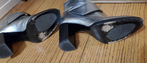 Silver Party Boots! Sz. 38 / Sz 7 in US