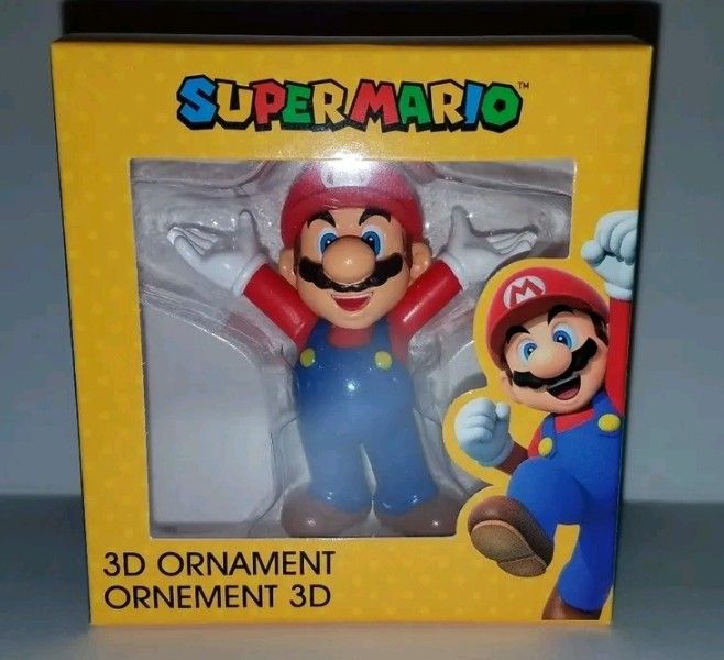 New Super Mario 3D Ornament GameStop Exclusive Discontinued