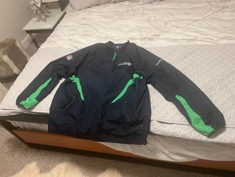 Reebok XL NFL Seattle Seahawks Quarter-Zip Pullover Jacket