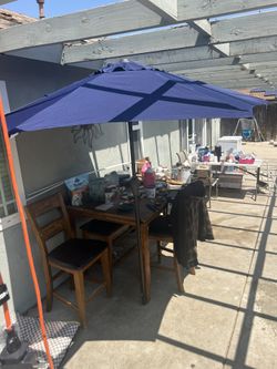Outdoor Umbrella Shade 5ft Blue