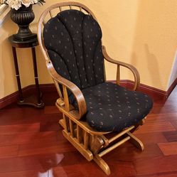 Wooden Rocking Chair with Cushions