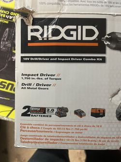 Ridgid 18v Cordless 2 Tool Combo Kit with 1 2 Drill Driver 1 4 Impact Driver R96021SB for Sale in New York NY OfferUp