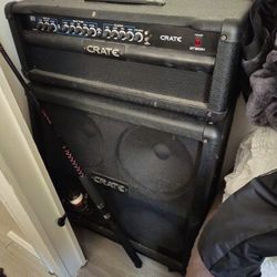 Crate GT1200H 120w Guitar Amp Head With Crate 4x12" Cabinet