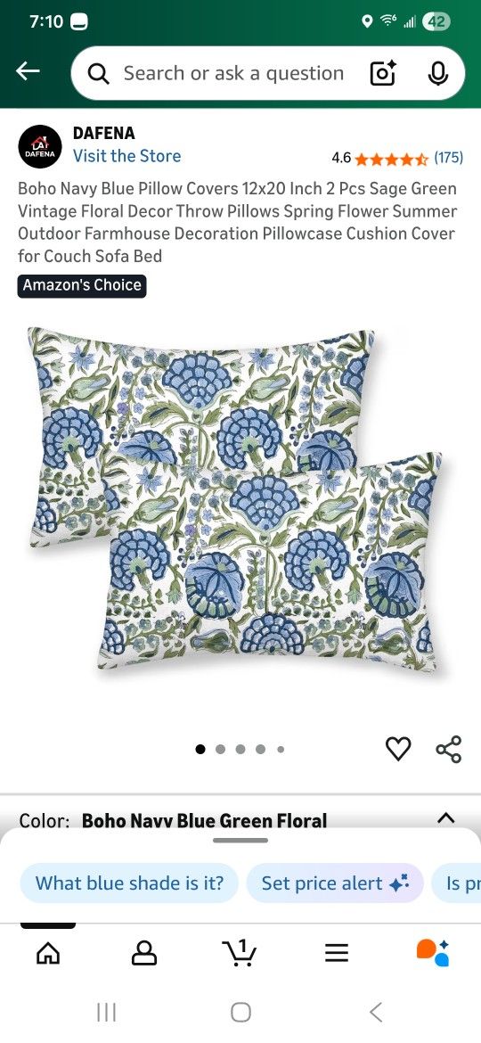 Set of PILLOW CASES- 12"x20"