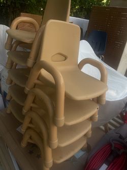 Stackable Kids Plastic Chairs Set