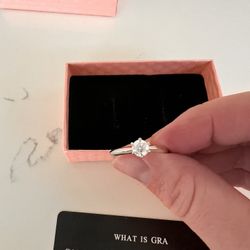 Moissanite Diamond Engagement Ring Adjustable