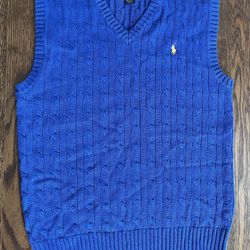 Boys Ralph Lauren royal blue sweater vest
