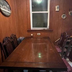 Full wood dining table set