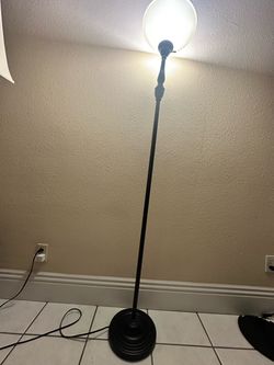 Torchiere Floor Lamp with White Shade