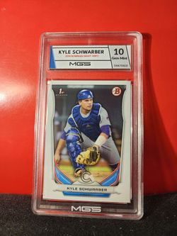 2014 Bowman Draft Picks Rookie Card #DP2 Kyle Schwarber MGS 10 GEM MT