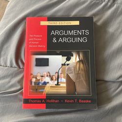 Arguments And Arguing Third Edition 