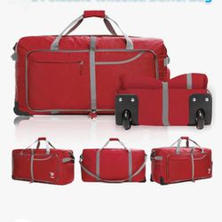 Bago rolling travel duffle bag with wheels ruedas bolsa maleta para viajar camping