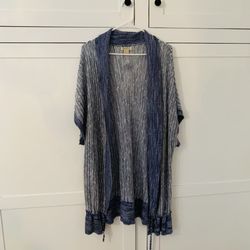 Lucky Brand Blue Knit Shawl