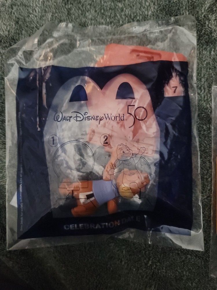 Walt Disney World McDonald's 50th Anniversary Toys 