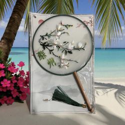 Embroidered Hand Fan