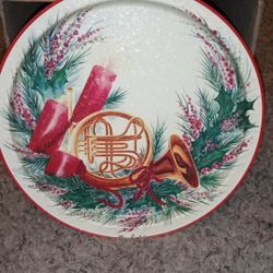 Christmas Serving Tray Metal