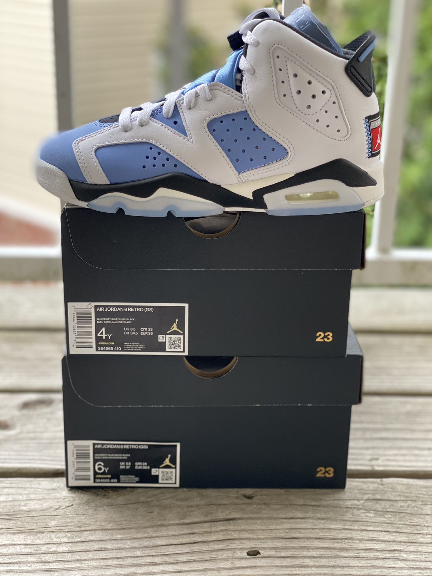 Unc Jordan Black And Carolina Blue 6s Jordan Retro UNC White Men's