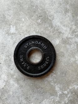 2.5lb Barbell Plate (4 Black 2 Gray) $1/lb