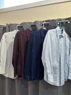 Hugo Boss Collared Shirts Long Sleeve New Used Medium M 15.5 32/33 Dress