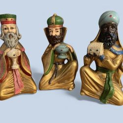 Vintage Three Wise Men Figurines Christmas