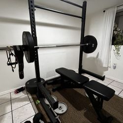 Half Rack for Benching or Squatting