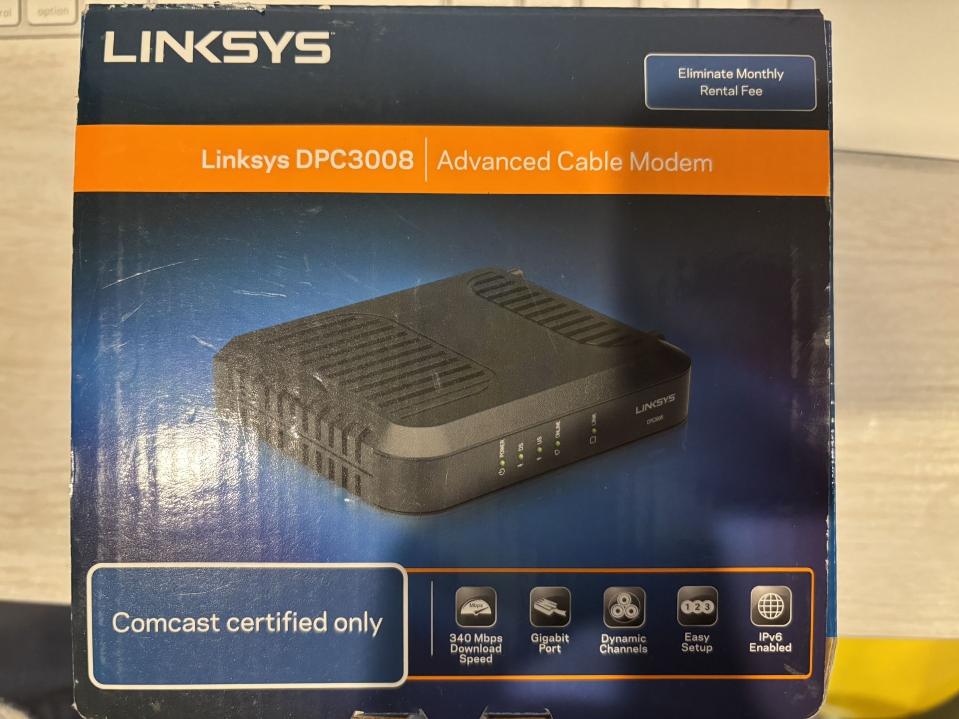 New Linksys DPC3008 Cable modem