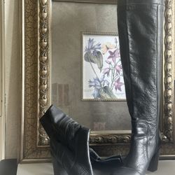 Rapsodia Over-the-Knee Tight Boots in classic black, size 7.5.