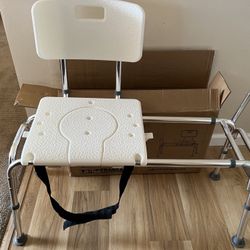 Sliding Shower, Transfer Bench