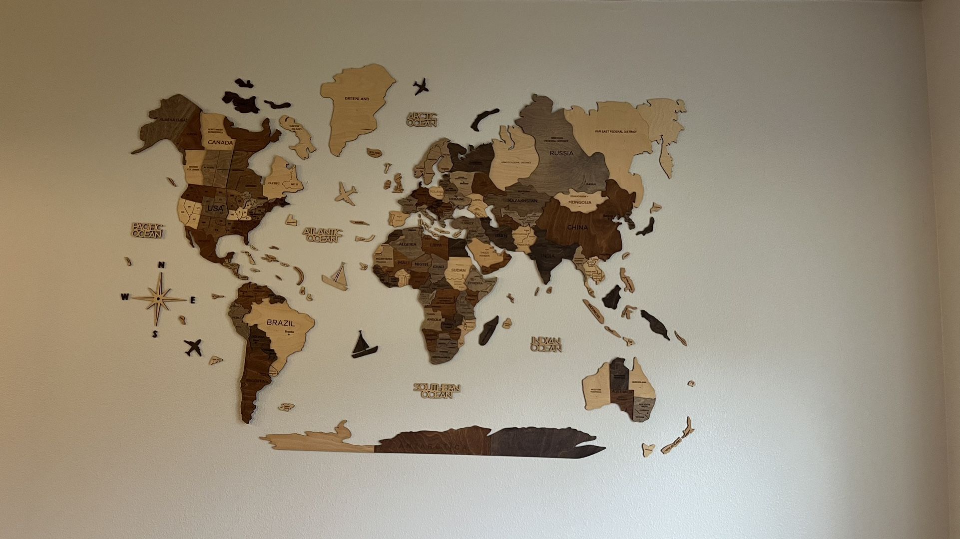 World Map Wall Art