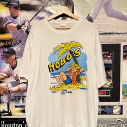 Vintage 2000’s Hobo’s Key Lago Parody Men’s T-Shirt Size 2XL White