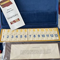 Colorummey Vintage NWOT Game In Blue Corduroy Case