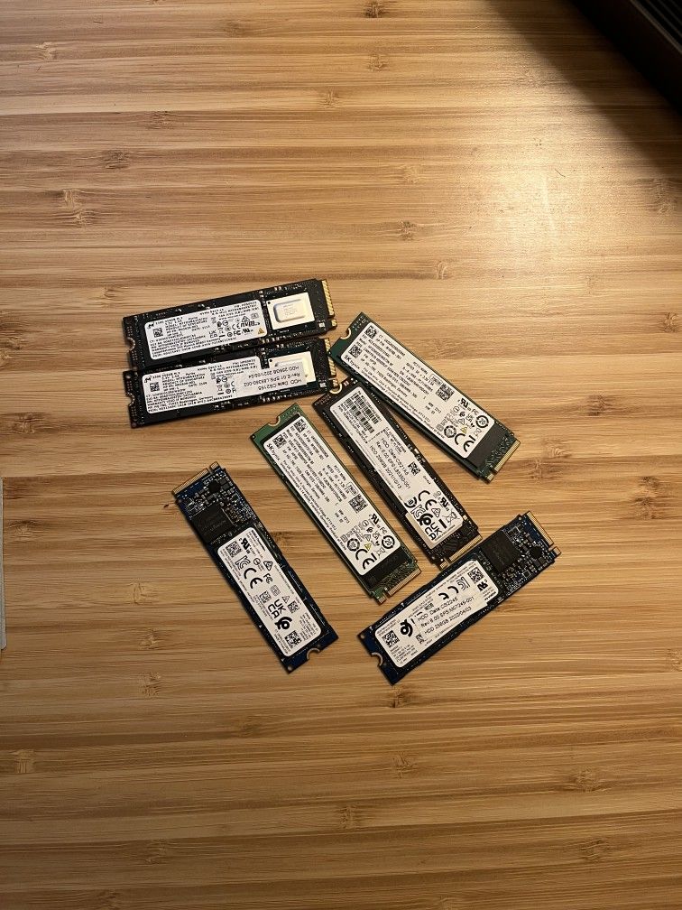 250GB M.2 NVME SSDs
