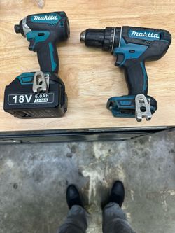 Makita impact/ screw gun/ 6ah battery/ bit set