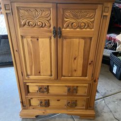 Wood Armoire  