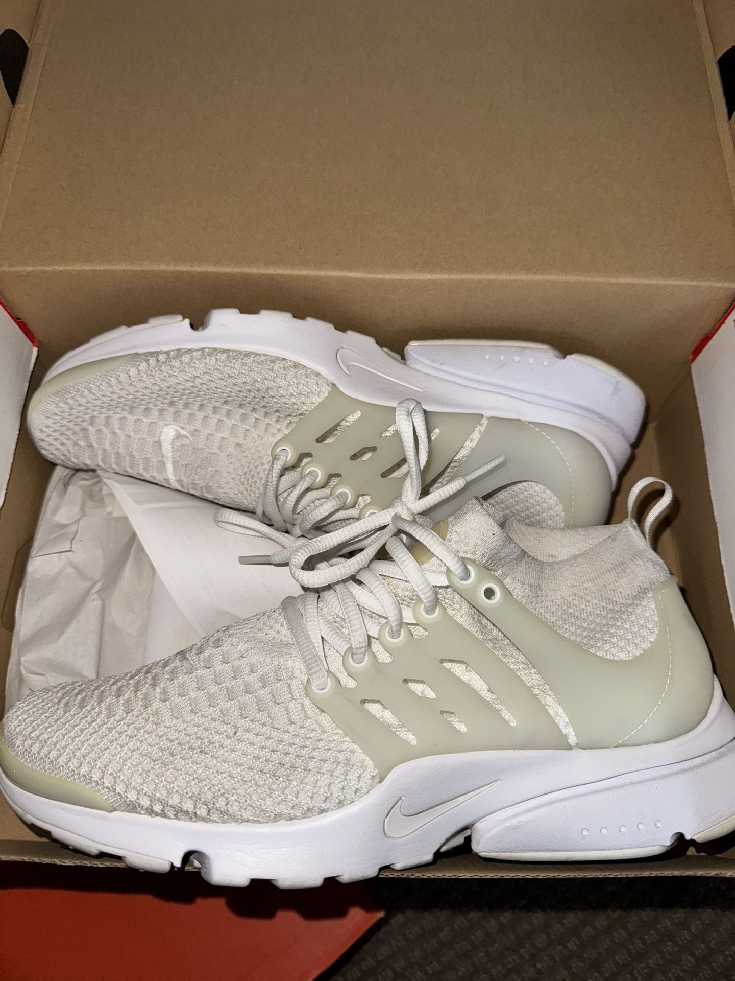 Nike Presto Mid All White Sz 9.5
