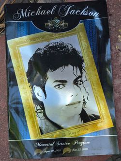 Michael Jackson Memorial Service Program