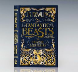 J.K. Rowling Fantastic Beasts Original Screenplay Hardcover 1st Ed 2016 RARE