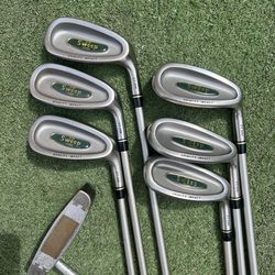 Ladies golf club for the beginners right hand (Made in Japan,Honma driver,daiwa wood and PRGR iron set)with golf cart bag)