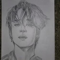 BTS JIMIN Hand Sketch  From Artist 