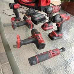 Crafsman Drill &impact And Bouren Impact Whit Chargers