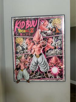Kid Buu 16x20 3-D Poster w/ Action Figure – Unique Anime Wall Art